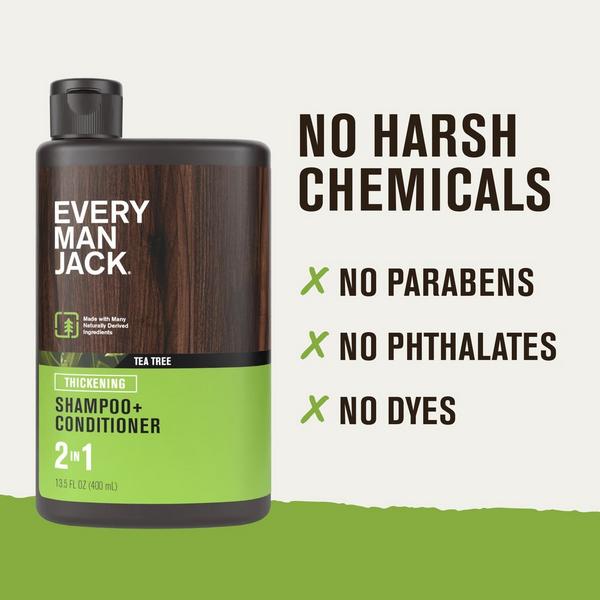 Ulta Every Man Jack  Tea Tree Men's 2-in-1 Thickening Shampoo + Conditioner