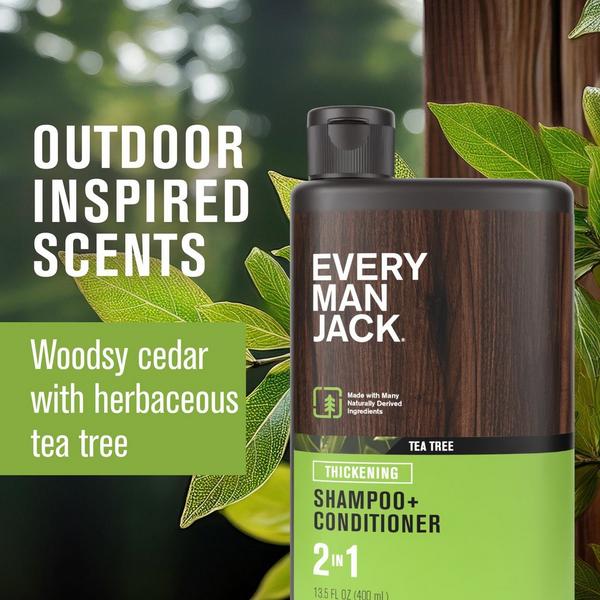 Ulta Every Man Jack  Tea Tree Men's 2-in-1 Thickening Shampoo + Conditioner