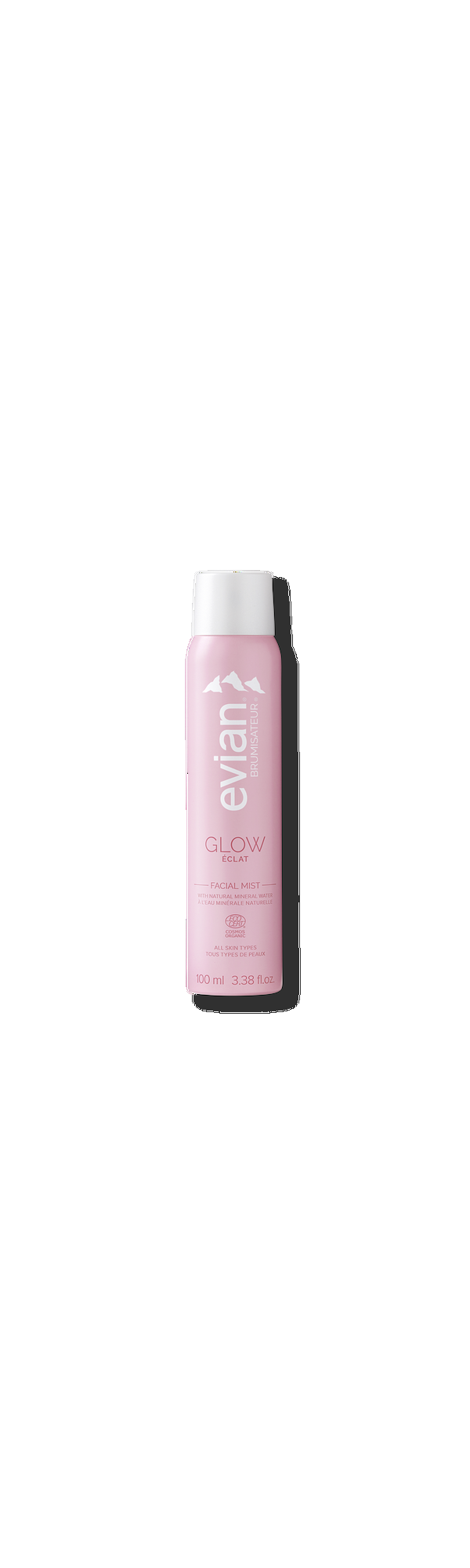 Ulta Evian Mineral Spray  Glow Facial Mist with Natural Mineral Water