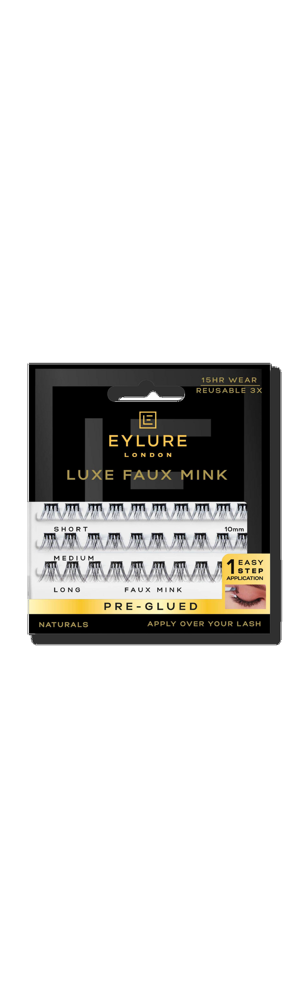 Ulta Eylure  Natural Luxe Faux Mink Pre-Glued Eyelash Clusters
