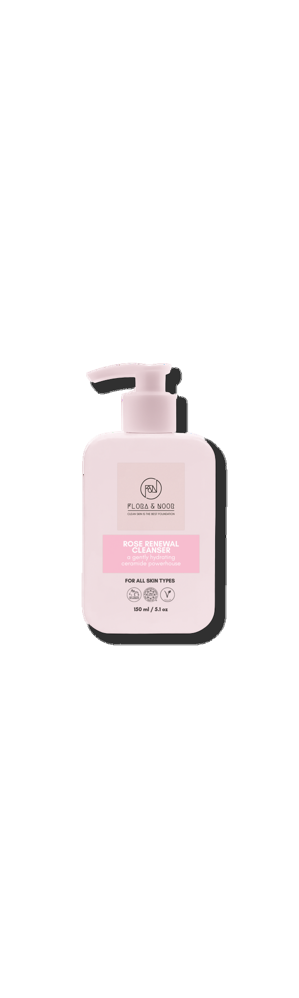Ulta Flora & Noor  Rose Renewal Tri-Peptide and Ceramide Cleanser