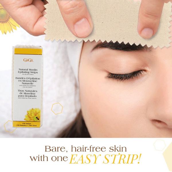 Ulta Gigi  Natural Muslin Epilating Strips & Applicators