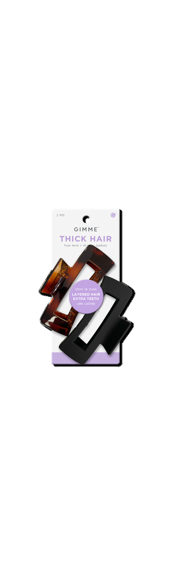 Ulta GIMME beauty  Extra Grip Rectangle Claw Clip for Medium Hair