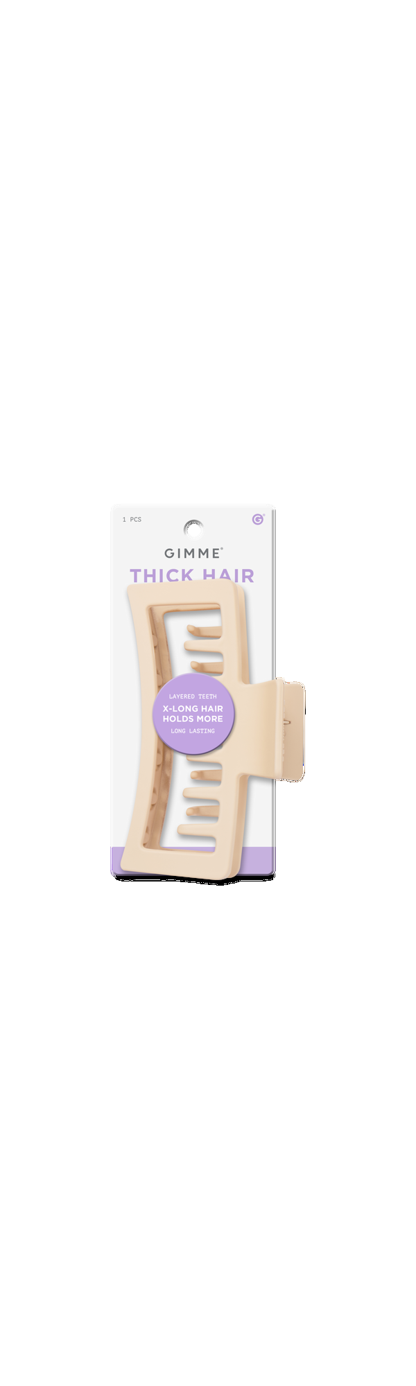 Ulta GIMME beauty  Extra Large Double Teeth Claw Clip For Thick Hair