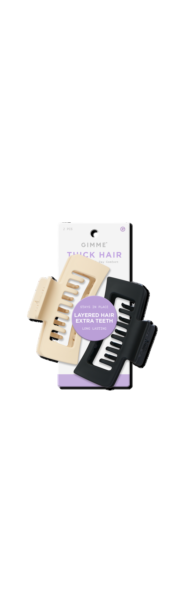 Ulta GIMME beauty  Thick Hair Double Teeth Rectangle Claw Clip