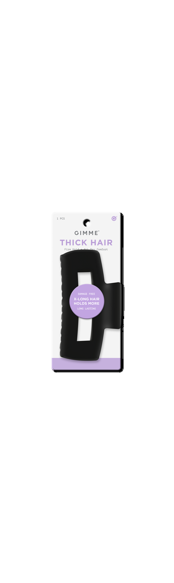Ulta GIMME beauty  Thick Hair Large Claw Clip Cavity - Black