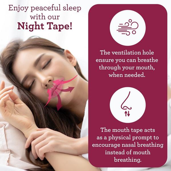 Ulta GuruNanda  Hypoallergenic Pink Night Tape + Travel Case