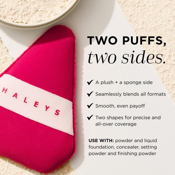 Ulta HALEYS Beauty  Re-blend Dual Textured Powder Puff