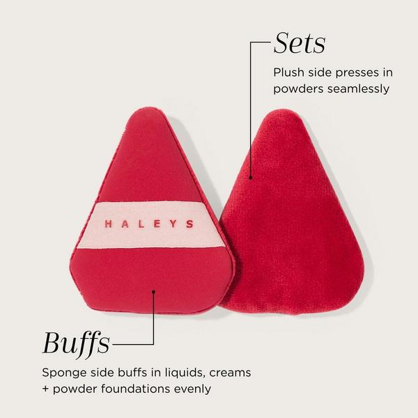 Ulta HALEYS Beauty  Re-blend Dual Textured Powder Puff