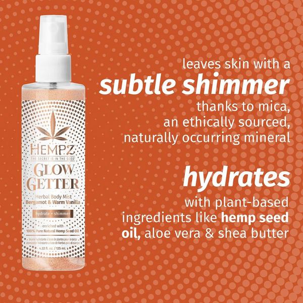 Ulta Hempz  Glow Getter Herbal Body Mist With Shimmer