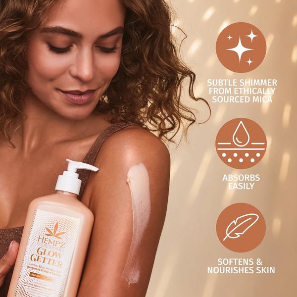 Ulta Hempz  Glow Getter Herbal Body Moisturizer With Shimmer