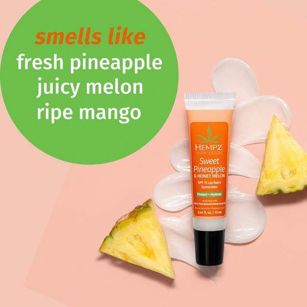 Ulta Hempz  Sweet Pineapple & Honey Melon Herbal Lip Balm SPF 15
