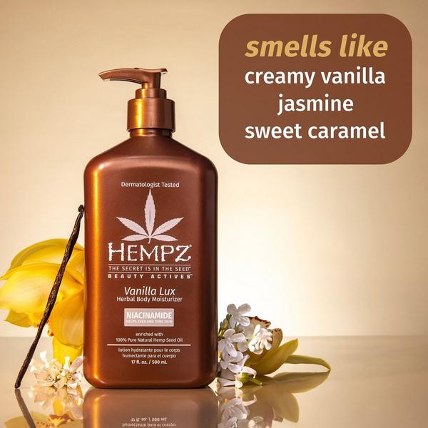 Ulta Hempz  Vanilla Lux Herbal Body Moisturizer With Niacinamide