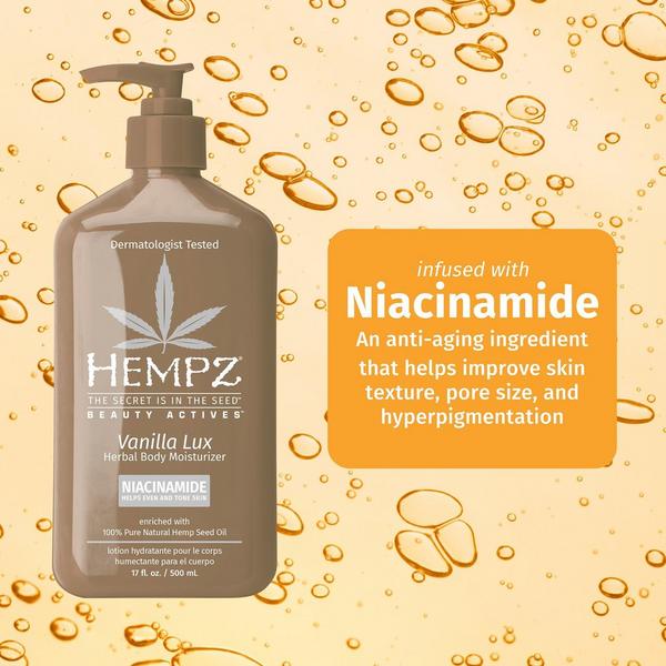 Ulta Hempz  Vanilla Lux Herbal Body Moisturizer With Niacinamide