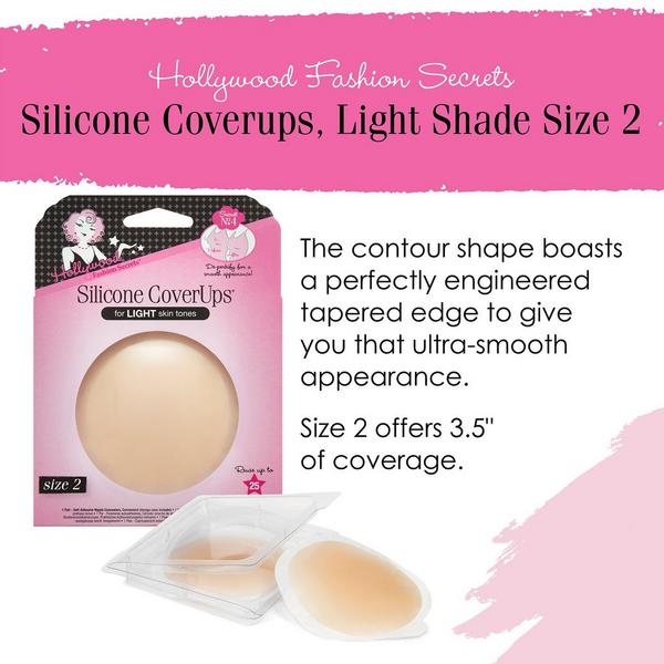 Ulta Hollywood Fashion Secrets  Silicone CoverUps Size 2 Self-Adhesive Nipple Concealers