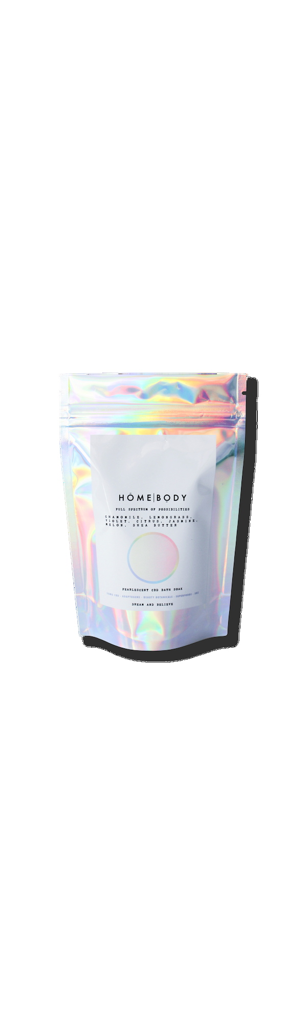 Ulta Homebody  Full Spectrum Of Possibilities Pearlescent CBD Bath Soak