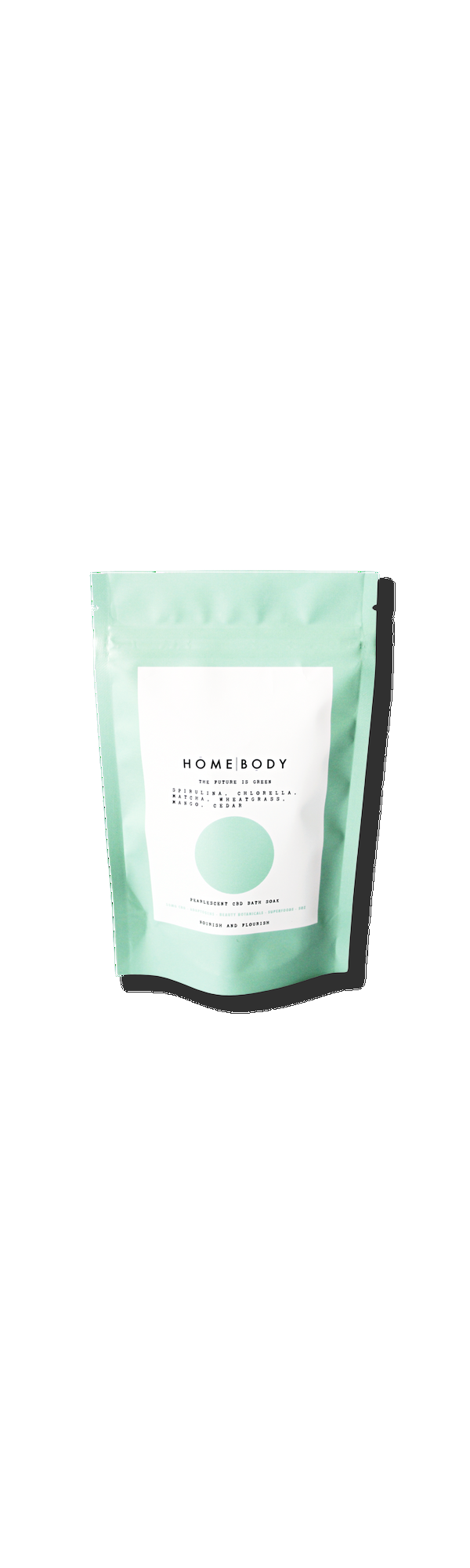 Ulta Homebody  The Future is Green Pearlescent CBD Bath Bomb Soak