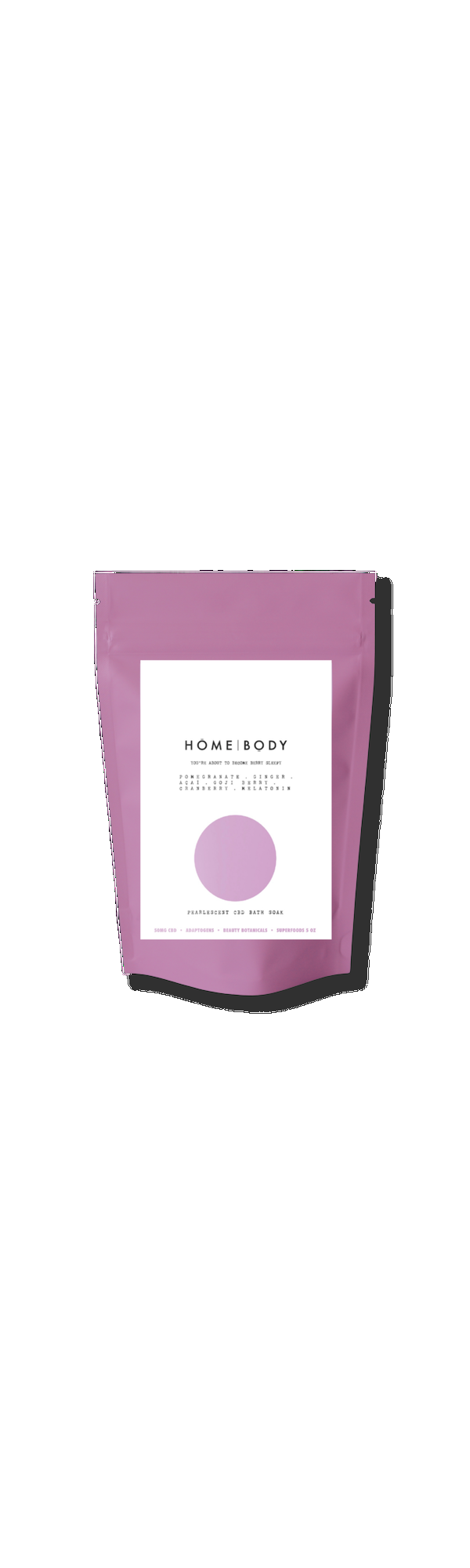 Ulta Homebody  You're About To Become Berry Sleepy Pearlescent CBD Bath Soak