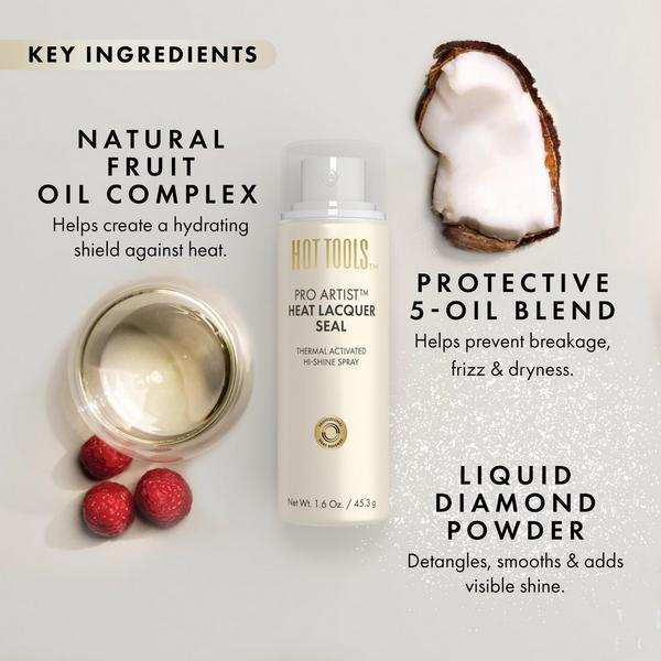 Ulta Hot Tools  Travel Size Pro Artist Heat Lacquer Seal Thermal Activated Hi-Shine Spray