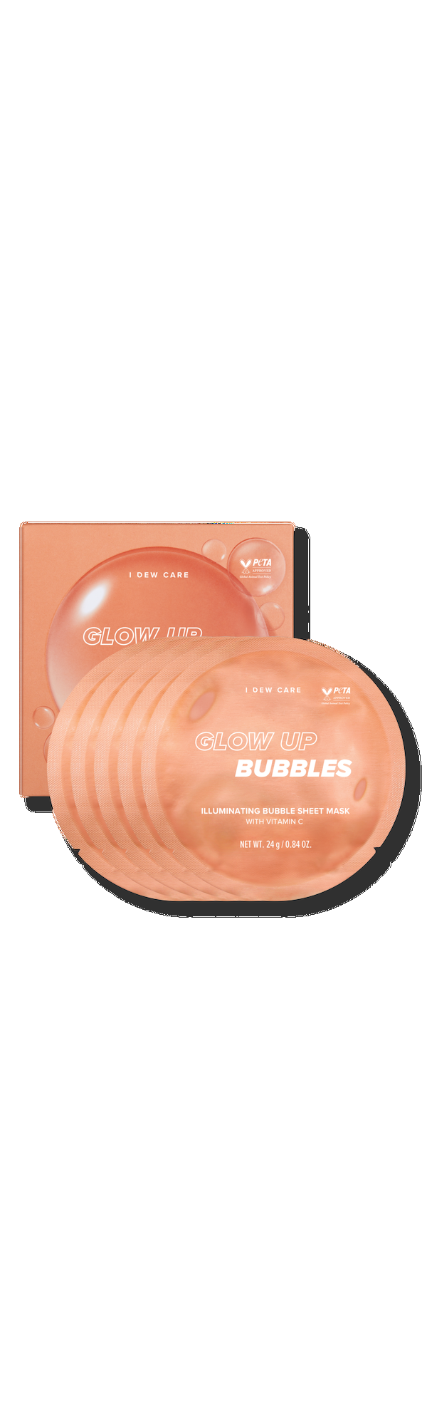 Ulta I Dew Care  Glow Up Bubbles Illuminating Bubbling Sheet Mask