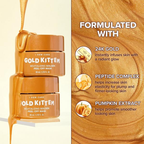 Ulta I Dew Care  Gold Kitten Revitalizing Golden Peel-Off Mask