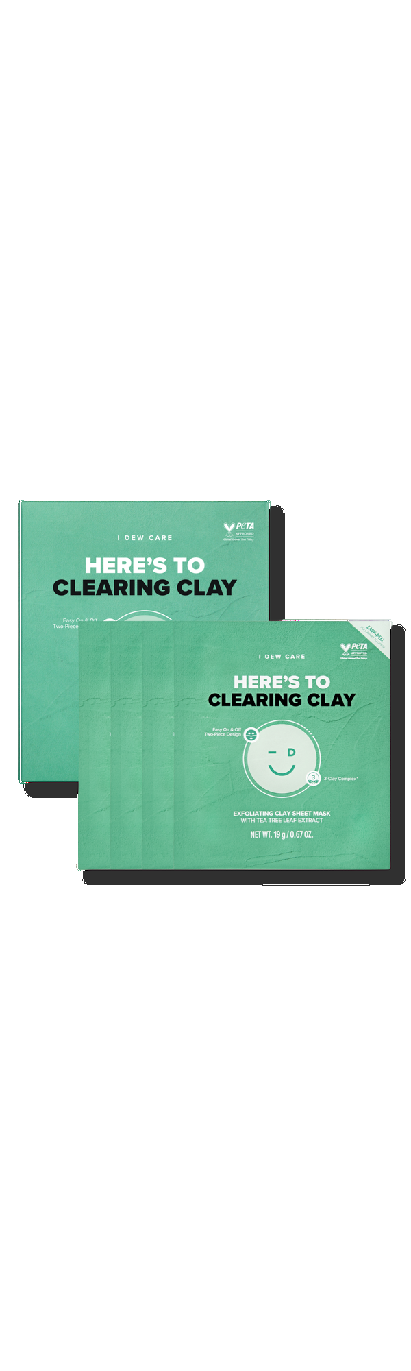 Ulta I Dew Care  Here's To Clearing Clay Exfoliating Sheet Mask