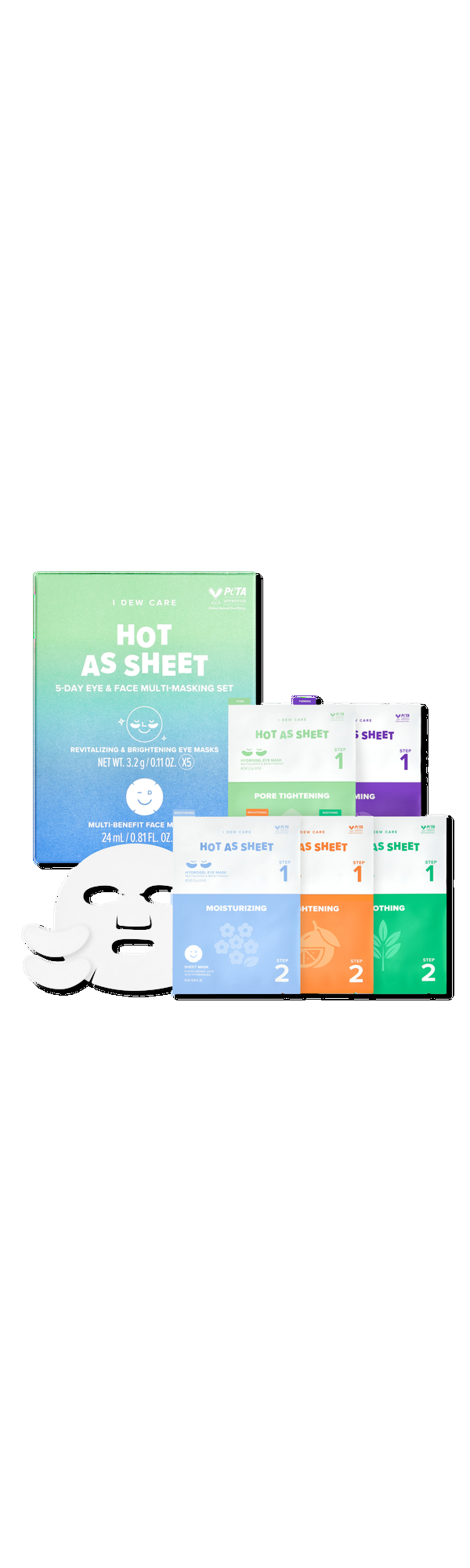 Ulta I Dew Care  Hot As Sheet 5-Day Eye & Face Multi-Masking Set