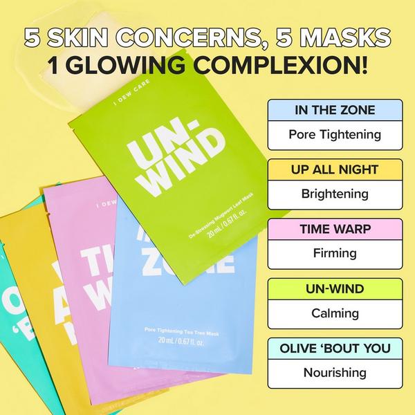 Ulta I Dew Care  Let's Do This Sheet 5-Day Sheet Mask Set