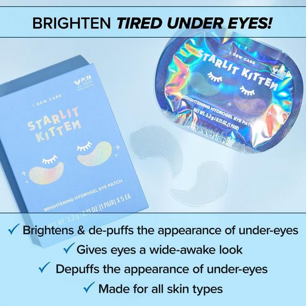 Ulta I Dew Care  Starlit Kitten Brightening Hydrogel Eye Patch