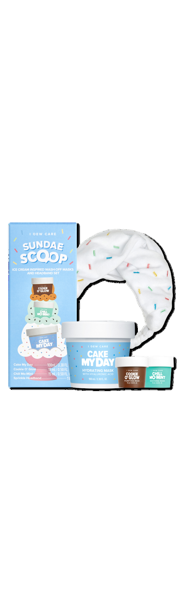Ulta I Dew Care  Sundae Scoop Ice Cream-Inspired Wash-Off Masks & Headband Set