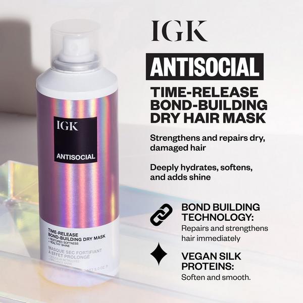 Ulta IGK  Antisocial Bond-Building Repair Dry Hair Mask