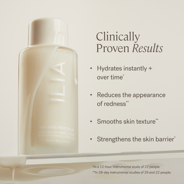 Ulta ILIA  The Base Face Milk Facial Essence + Lightweight Moisturizer