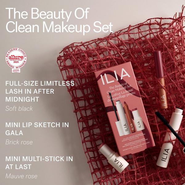 Ulta ILIA  The Beauty Of Clean Makeup Set - Clean Eye + Cheek + Lip Makeup Set