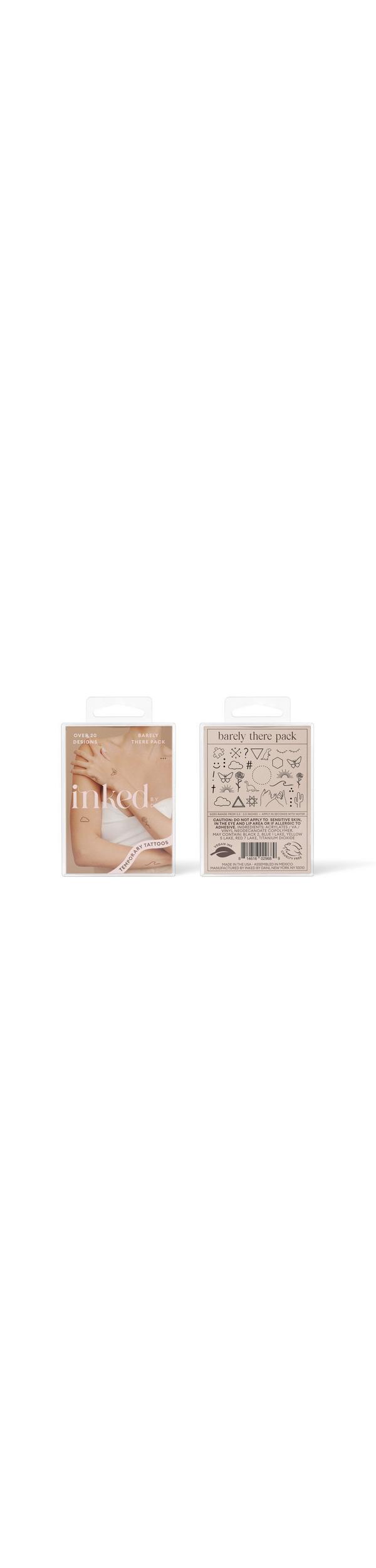 Ulta Inked by Dani  Barely There Temporary Tattoo Pack