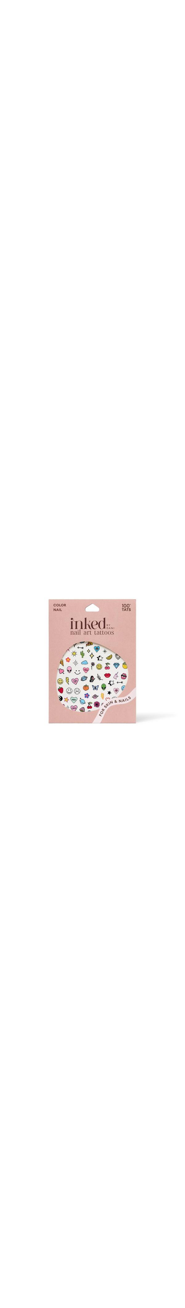 Ulta Inked by Dani  Color Nail Art Temporary Tattoo Pack