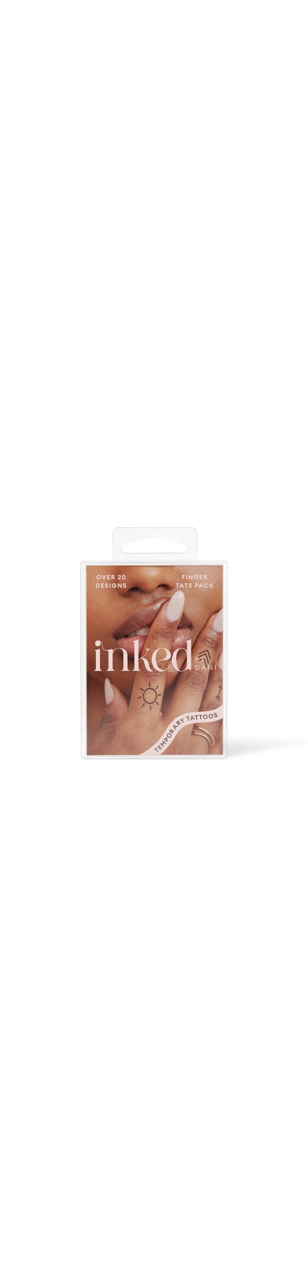 Ulta Inked by Dani  Finger Tats Temporary Tattoo Pack