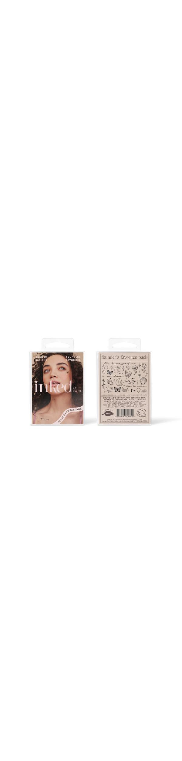 Ulta Inked by Dani  Founders Favorites Temporary Tattoo Pack