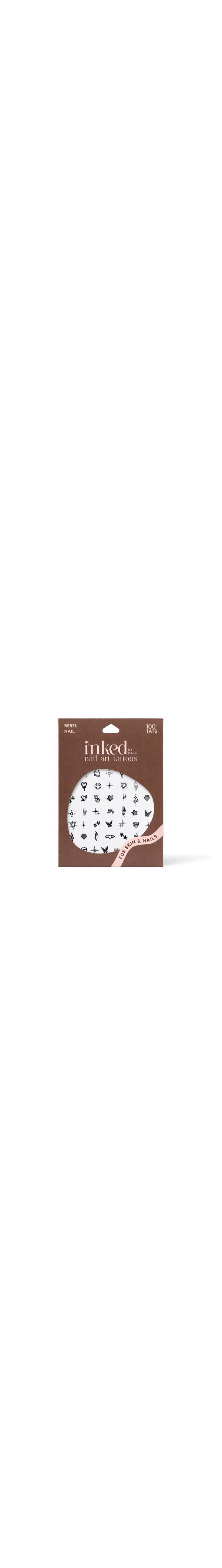 Ulta Inked by Dani  Rebel Nail Art Temporary Tattoo Pack