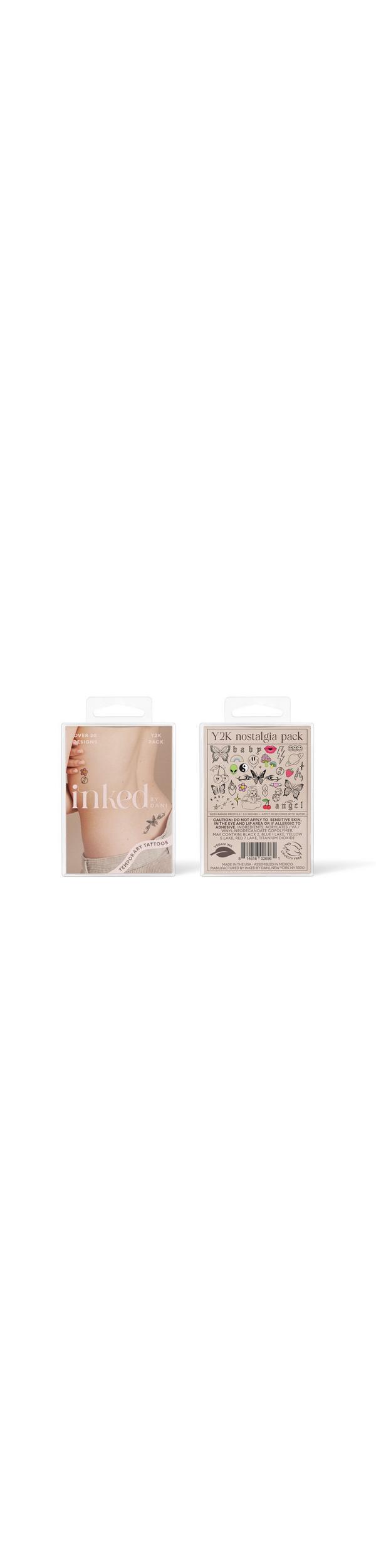 Ulta Inked by Dani  Y2K Nostalgia Temporary Tattoo Pack