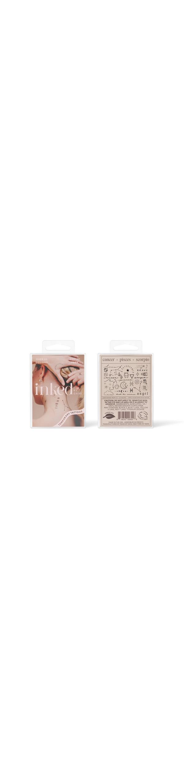 Ulta Inked by Dani  Zodiac Water Signs Temporary Tattoo Pack