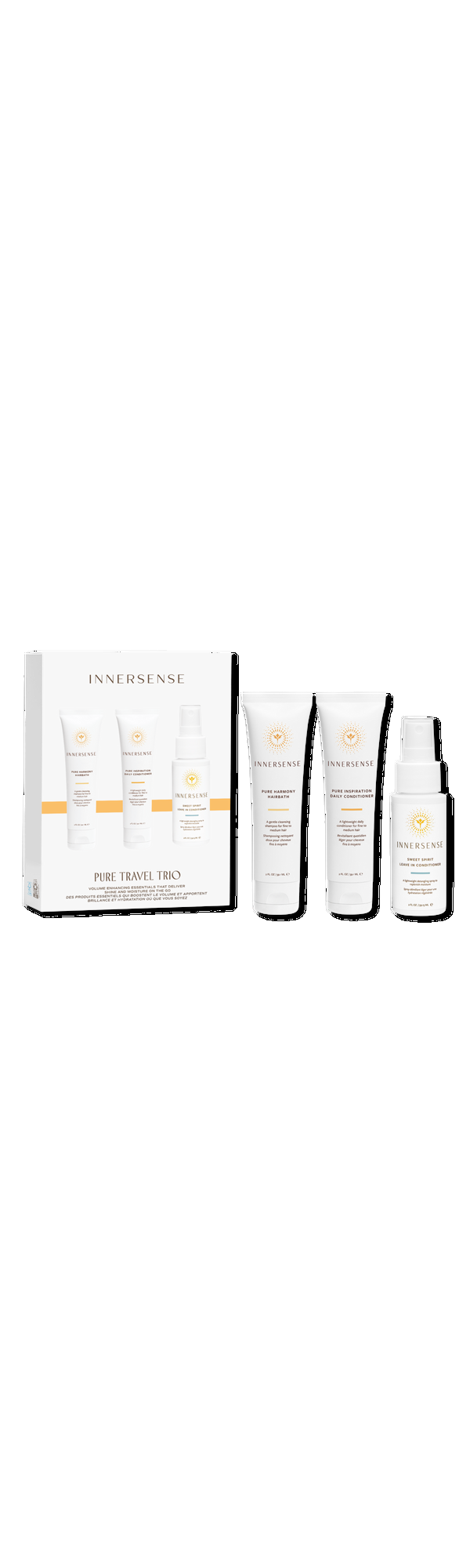 Ulta Innersense Organic Beauty  Pure Travel Trio Set