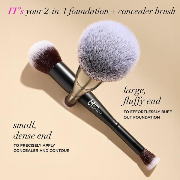 Ulta IT Brushes For ULTA  Airbrush Dual-Ended Flawless Complexion Concealer & Foundation Brush #132