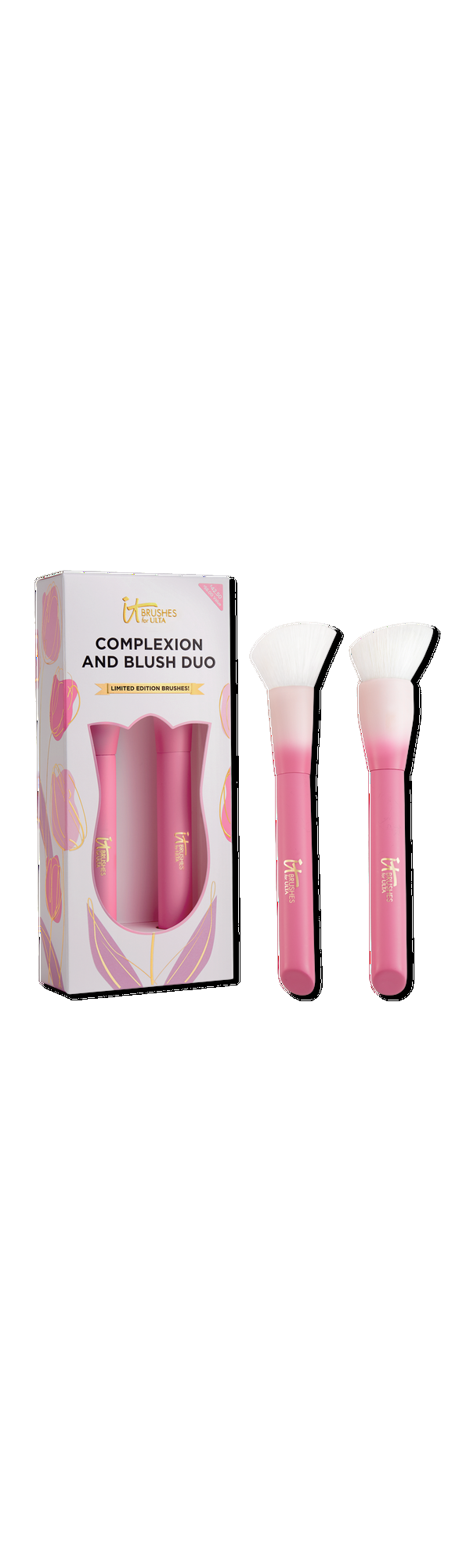 Ulta IT Brushes For ULTA  Airbrush Limited Edition Complexion and Blush Duo Brush Set