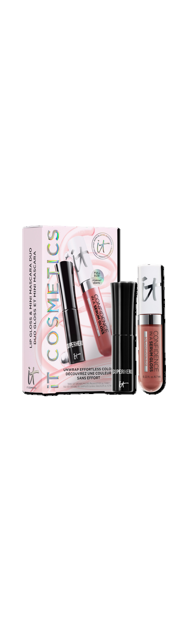 Ulta IT Cosmetics  Unwrap Effortless Color Mascara & Lip Gloss Makeup Gift Set