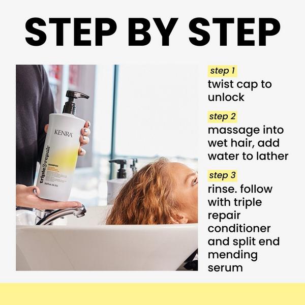 Ulta Kenra Professional  Triple Repair Shampoo Bonding For Damaged Hair