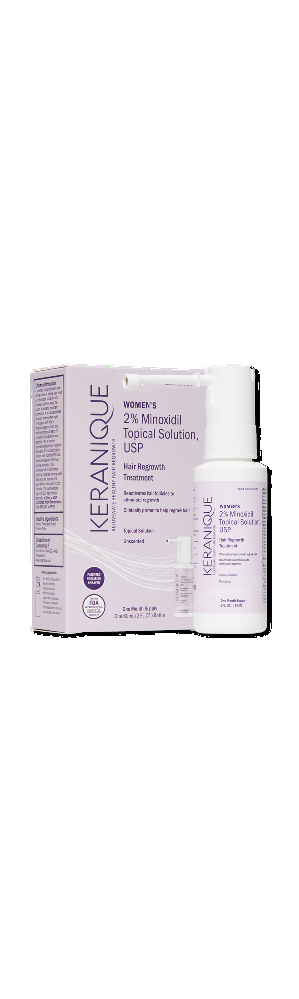 Ulta Keranique  Hair Regrowth Sprayer for Women - 30 Day Supply