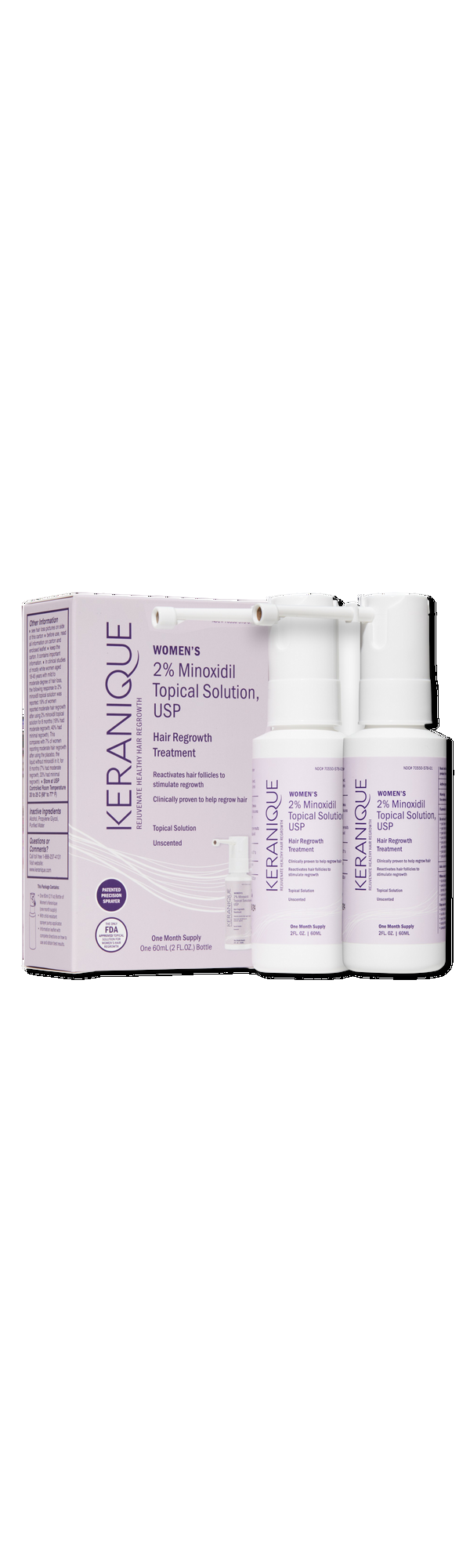 Ulta Keranique  Hair Regrowth Treatment For Women - 60 Day Supply