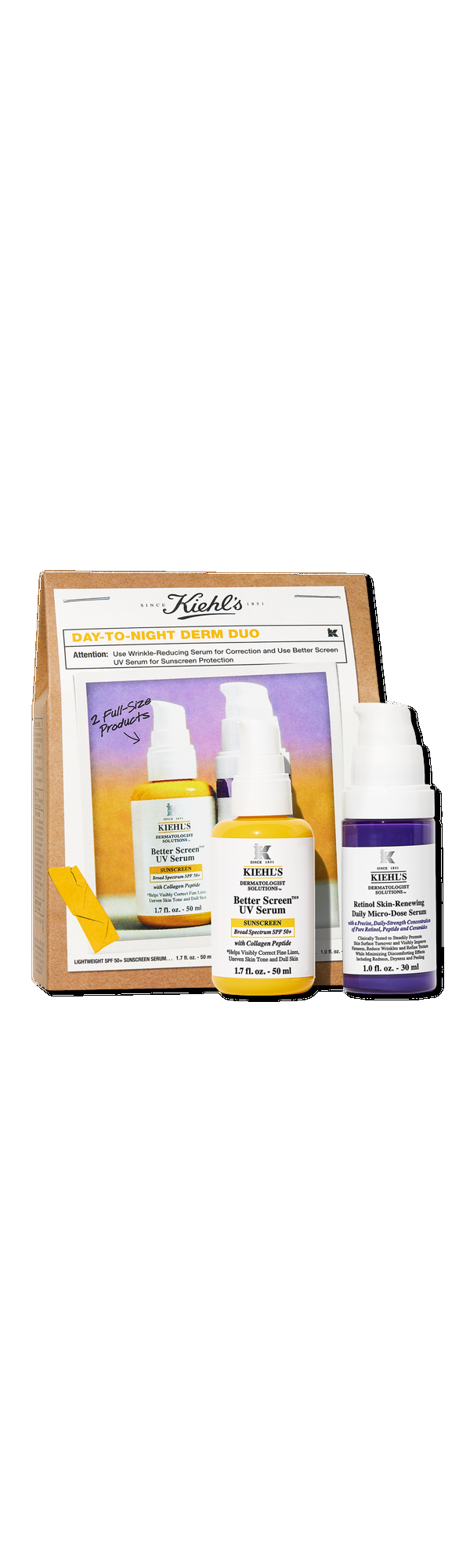 Ulta Kiehl's Since 1851  Day-To-Night Derm Duo Skincare Gift Set