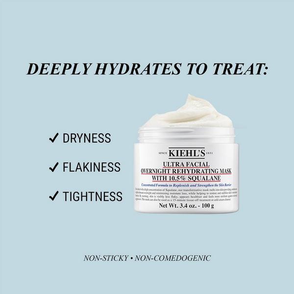 Ulta Kiehl's Since 1851  Ultra Facial Overnight Hydrating Mask With 10.5% Squalane