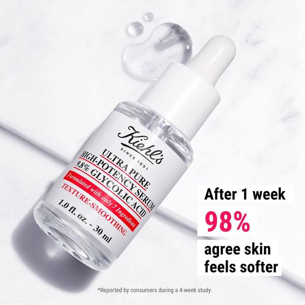Ulta Kiehl's Since 1851  Ultra Pure High-Potency 9.8% Glycolic Acid Serum